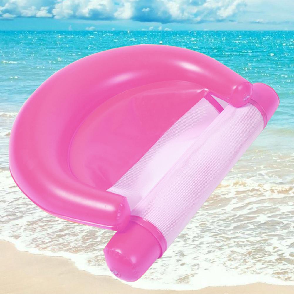 Draagbare Pvc Opblaasbare Drijvende Hangmat Zwembad Strand Aquatic Lounge Stoel Bed Kussen Luchtbedden