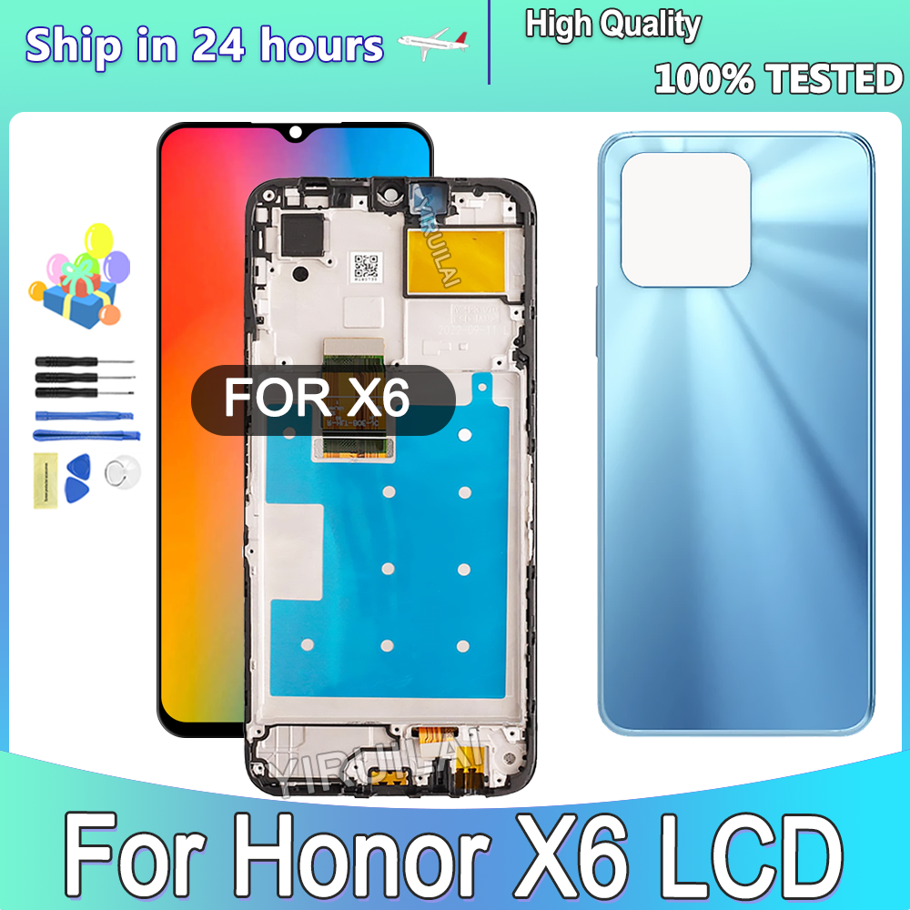 6.5 "pour Huawei Honor X6 LCD affichage numériseur pièces de rechange avec cadre pour Honor X6 VNE-LX1 VNE-LX2 VNE-LX3 LCD