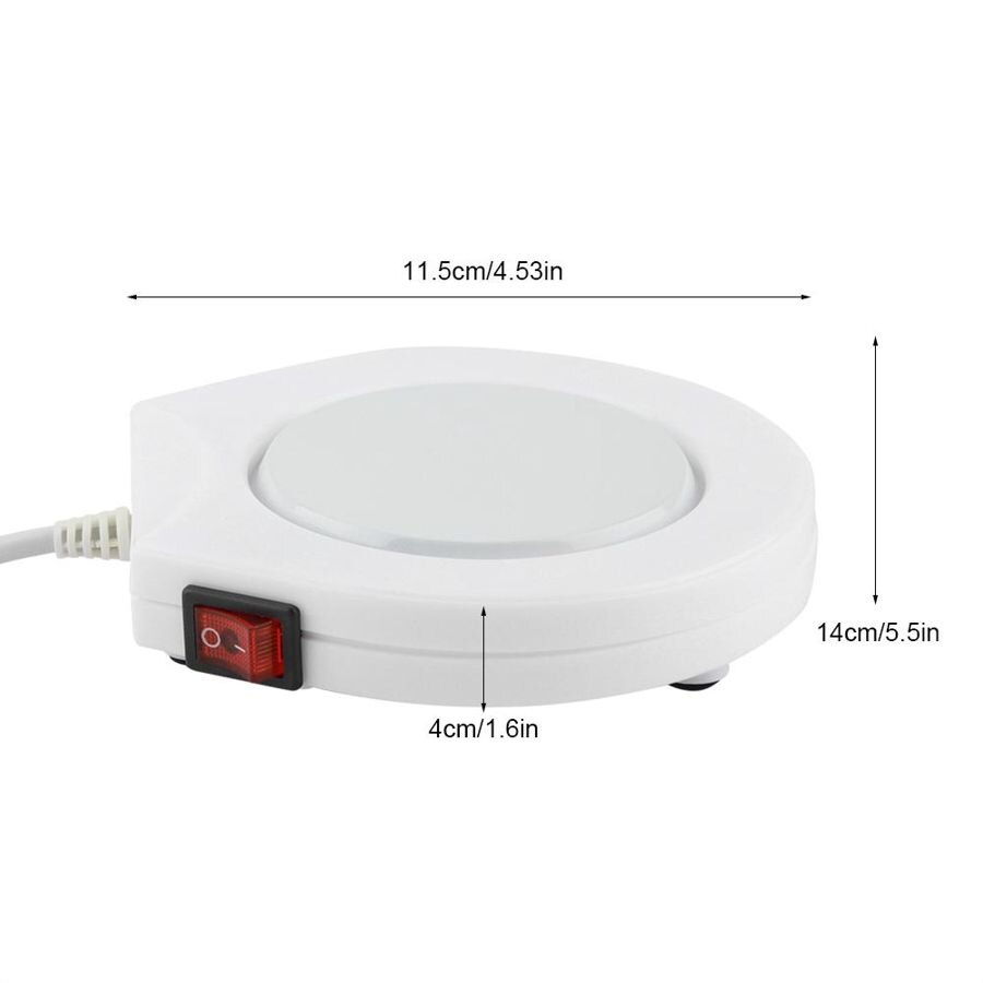 220V Mug Warmer Electronic Coffee Milk Tea Cup Heater, Mug Insulation Cup Heater Warmer Pad Home Office Use