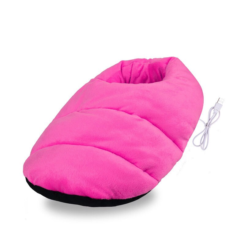 Chauffe-pied électrique USB chauffe-pied intégré hiver maison bureau sécurité démarrage pied couverture coussin chauffant: rose Red