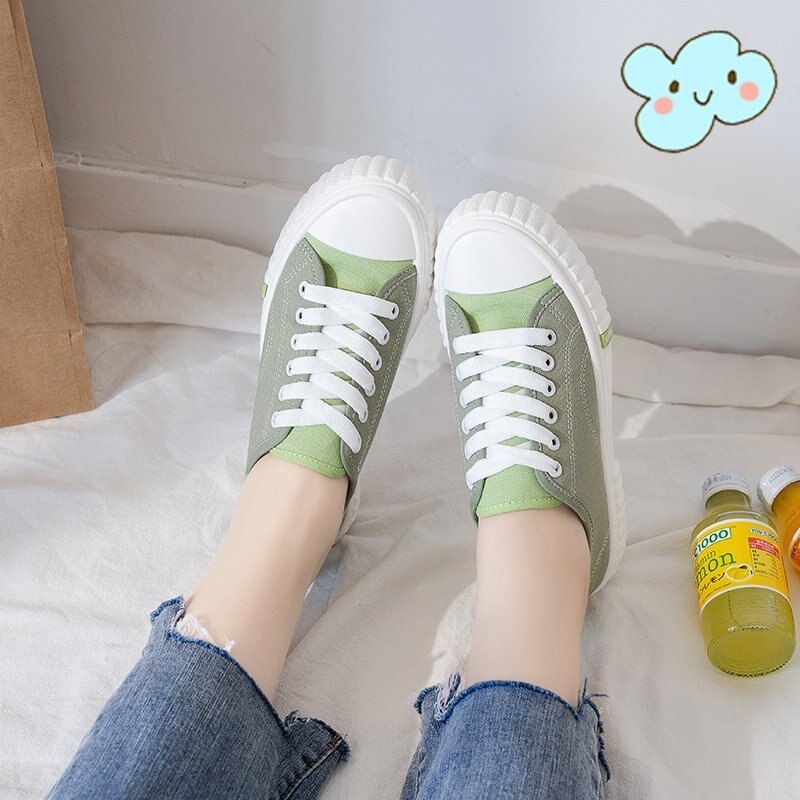 Tenis mujer damskie buty do tenisa oddychająca płócienna platforma wysokość zwiększenie zasznurować obuwie damskie Ourdoor damskie trampki