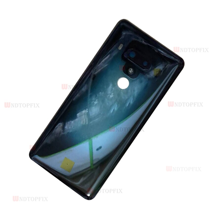 6.0 Inch Voor Htc U12 Plus Terug Batterij Cover Achterdeur Panel Glas Behuizing Case Vervanging Deel Voor Htc U12 + Batterij Cover: Perspective Blue