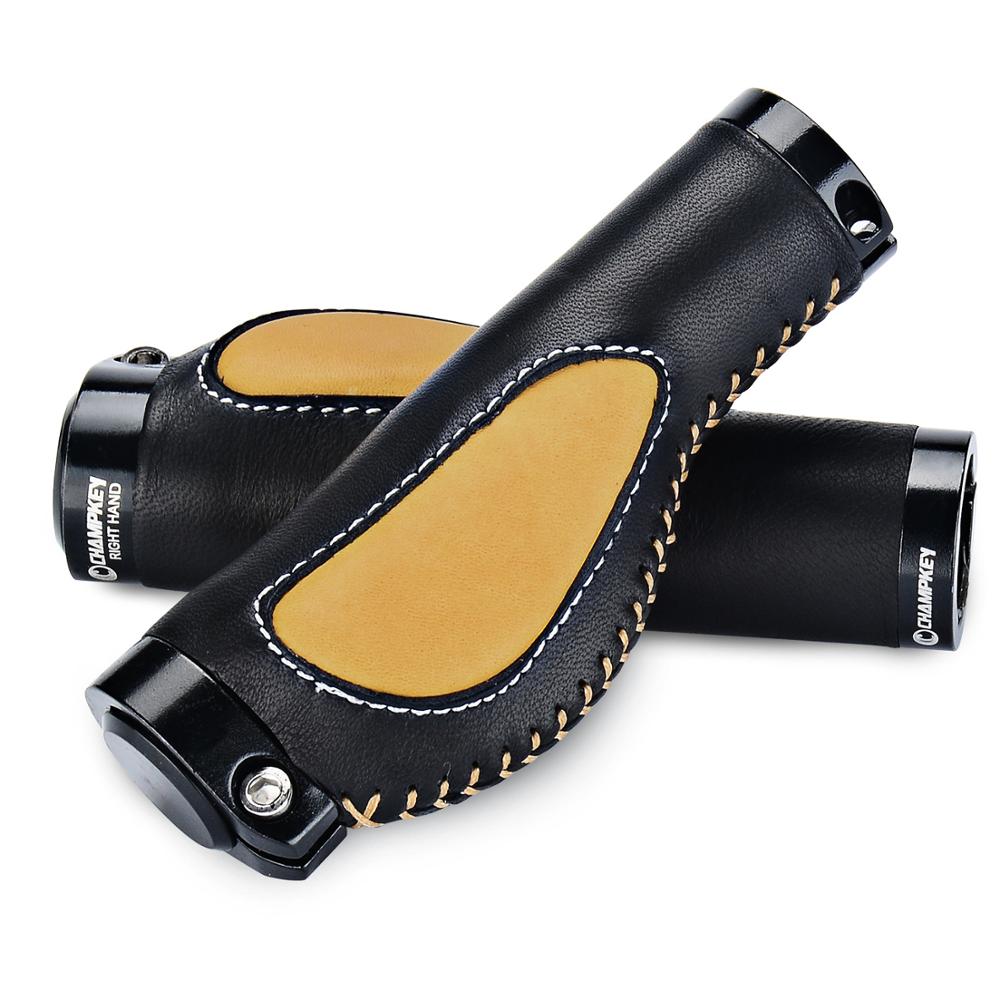 1 Paar Mountain Road Fiets Handvatten Ergonomische Pu Bike Handvat Grips Fietsen Rijden Schokabsorptie Anti-Slip 7 kleur