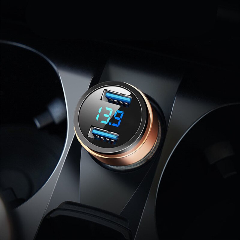 3.1A Dual USB Car Charger LED Display for Chevrolet Cruze Malibu Spark Sonic Impala Equinox Volt Trax Traverse Camaro