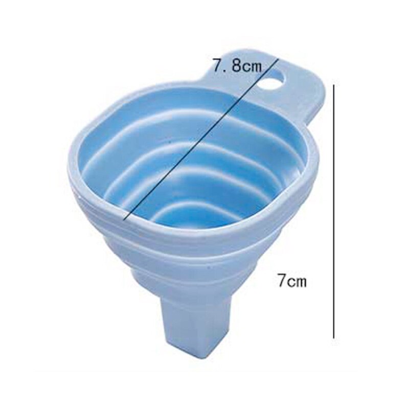 Foldable Funnel Silicone Collapsible Funnel Portable Funnels for Fuel Hopper Collapsible Beer/ Oil Funnels Kitchen Tools