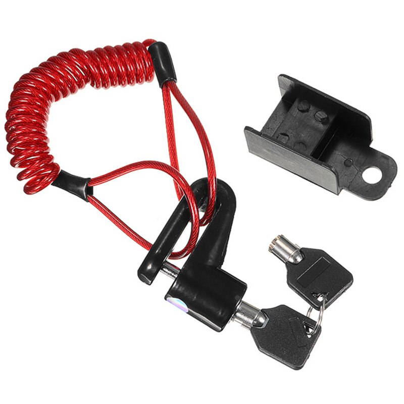 Przenośna elektryczna blokada deskorolki hamulce tarczowe blokada koła dla Xiaomi Mijia M365 skuter deskorolka antykradzieżbyć winnym metalowe druty stalowe (