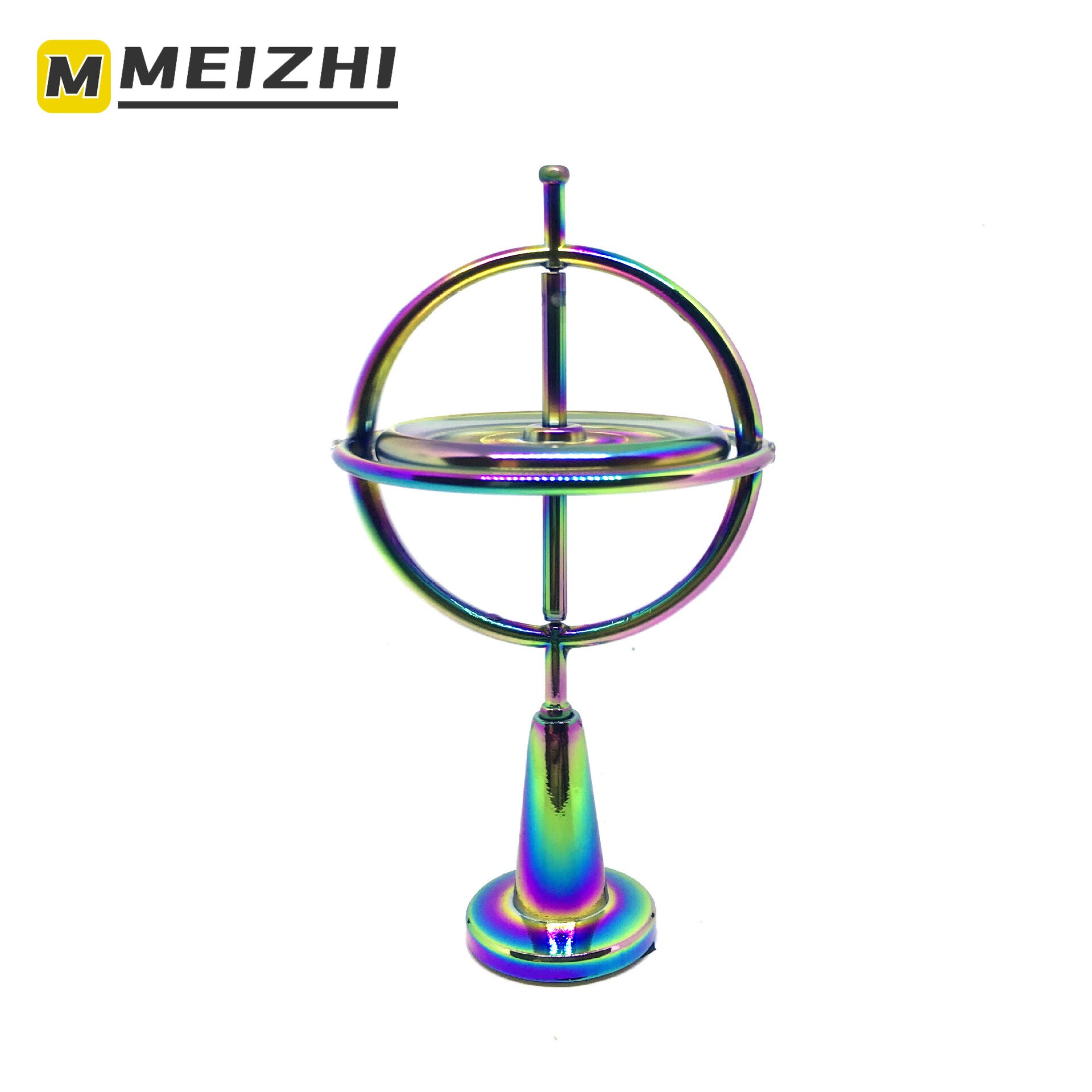 Meizhi Kleurrijke Vingertop Gyro Zinklegering Decompressie Speelgoed Vinger Gyro Creatieve Metalen Gyroscoop