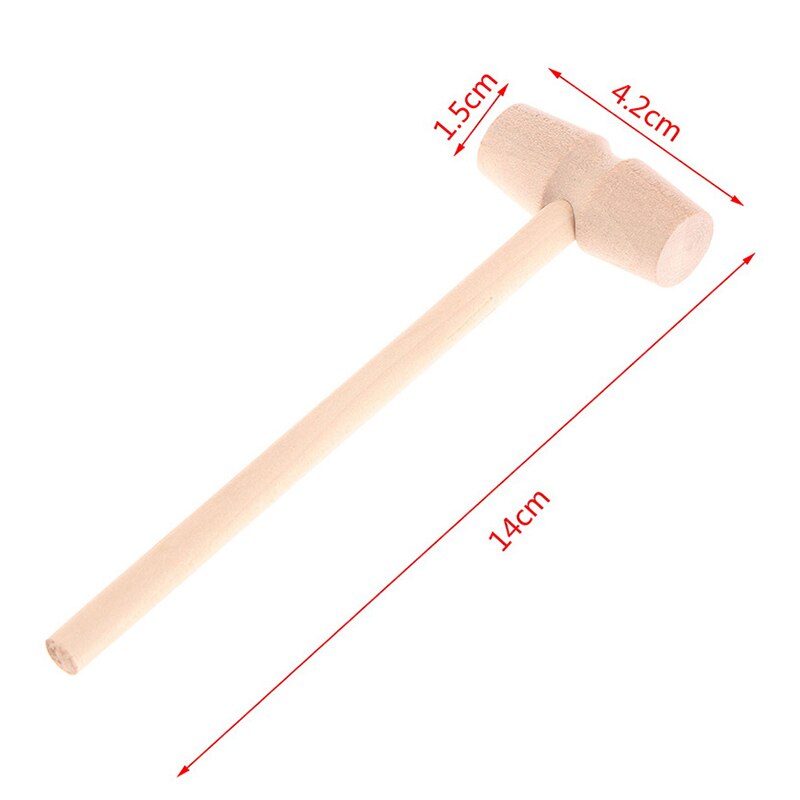 5Pcs Wooden Crab Hammer Mallet Carving Tool Leather Craft Jewelry Making Hammer Tool