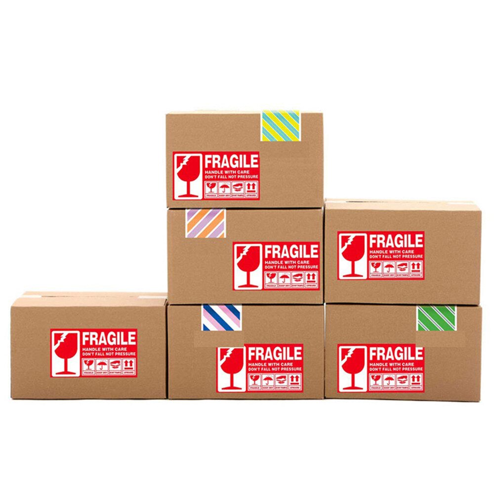 300pcs/roll Fragile Stickers Please Handle with Care Dont Fall Not Pressure Warning Labels For Fragile Goods
