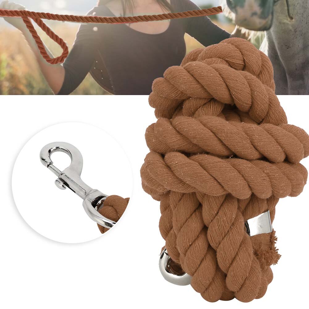 2 M 20 Mm Verdikte Kleurrijke Geweven Bout Touw Zacht Paardrijden Lood Touw Halster Gevlochten Paard Touw Paard Toonaangevende touw Gevlochten