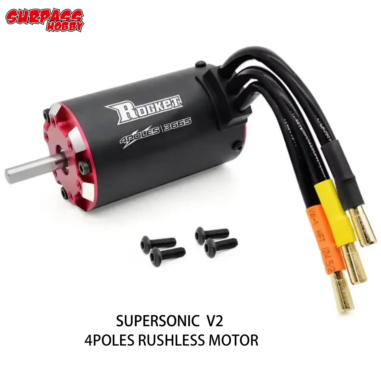 Rocket V2 3650 3660 3665 3670 3674 Motor Supersonische Borstelloze Motor voor 1/8 1/10 RC Auto Afstandsbediening Speelgoed RC Gereedschap