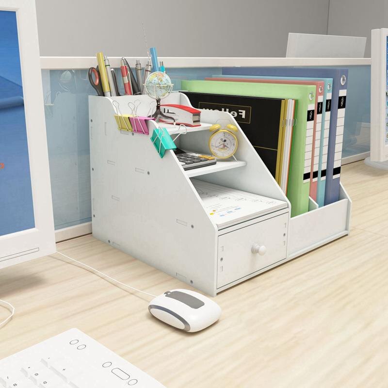 -Organizer Book Holder,Magazine Organizers Desk Organizer Book Holder Desk Stationery Storage Organizer Holder Stand Shelf