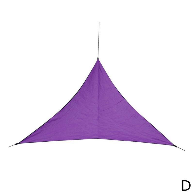 Triangle Waterproof Sun Shelter Outdoor Sunshade Protection Awning Garden Shade Cloth Sail Pool Patio Camping Canopy Shade L4O4: Plum