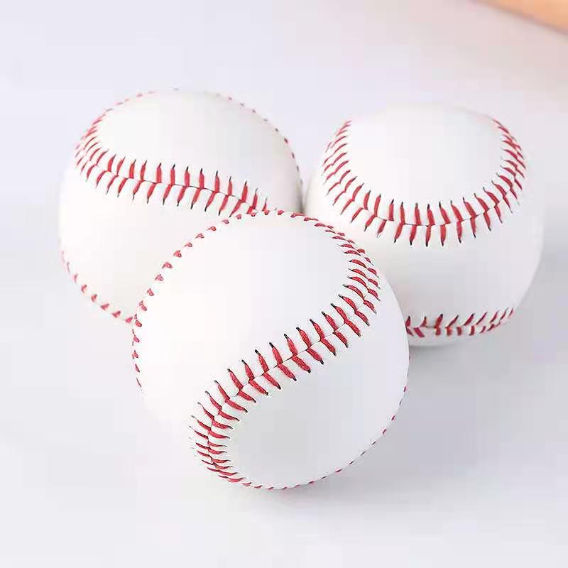 9" Handmade Baseballs PVC Upper Rubber Inner Soft Baseball Balls Softball Ball Training Exercise Baseball Balls