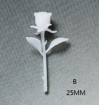 Adornos de rosas en 3D para abalorios de resina epoxi, adornos para joyería, accesorios de artesanía hechos a mano para micropaisaje con flores, fabricación de colgantes de resina con relleno: B