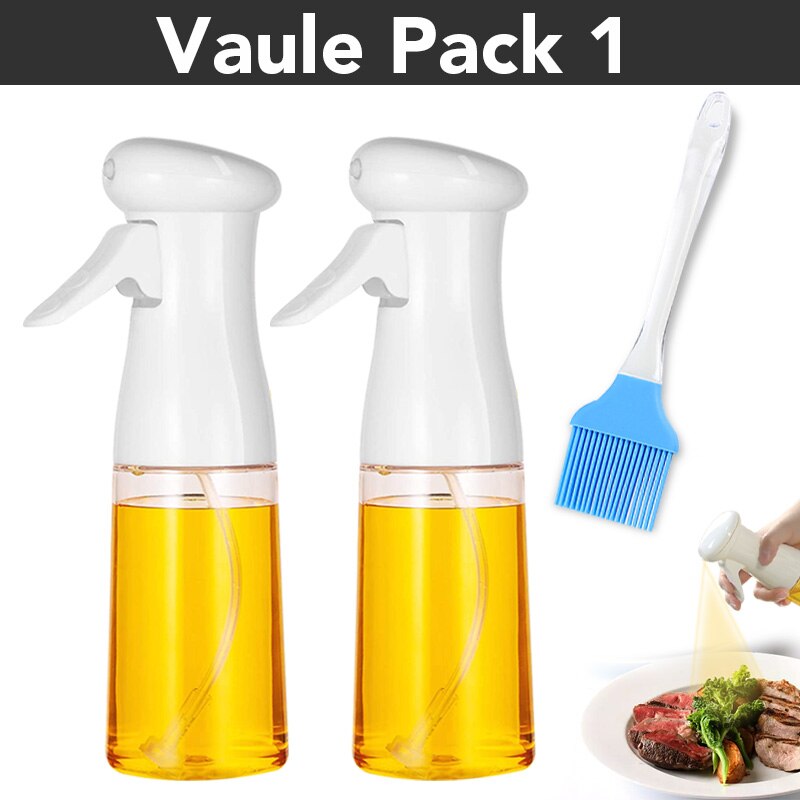 Olie Spray Fles Koken Bakken Azijn Mist Spuit Barbecue Spray Fles Voor Thuis Keuken Koken Bbq Grillen Roosteren: Donker Kaki