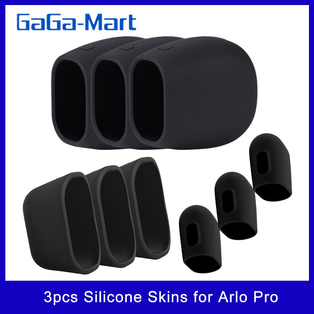 3pcs Silicone Skins for Arlo Pro / Arlo Essential /Arlo light Cameras Security Weatherproof UV-resistant Case for CCTV Camera