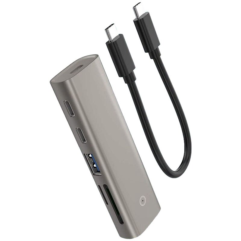 USB 3.1 Gen 2 Hub with USB 3.0, Dual C Ports and SD / TF Slot for , Surface Pro, USB C Laptop and More