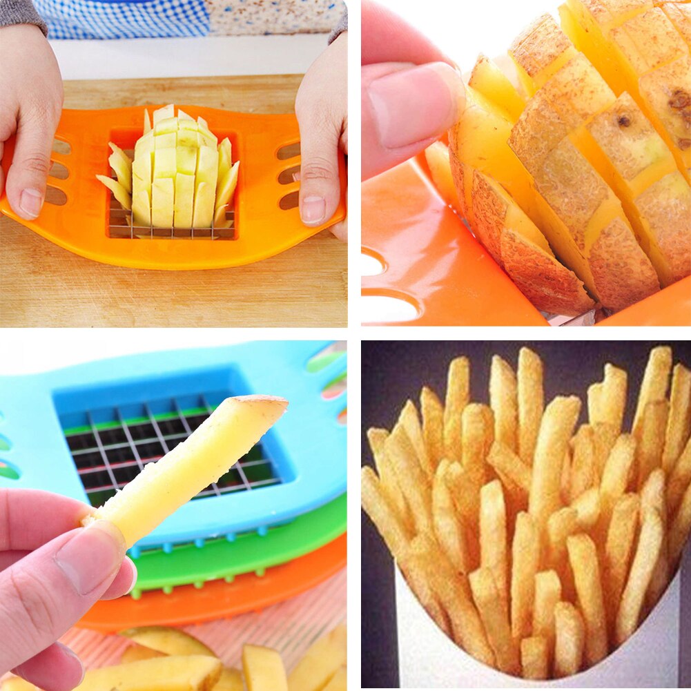 Rostfritt stål potatisskärare skivare hackare kök matlagning redskap prylar multifunktion potatis skivare köksredskap