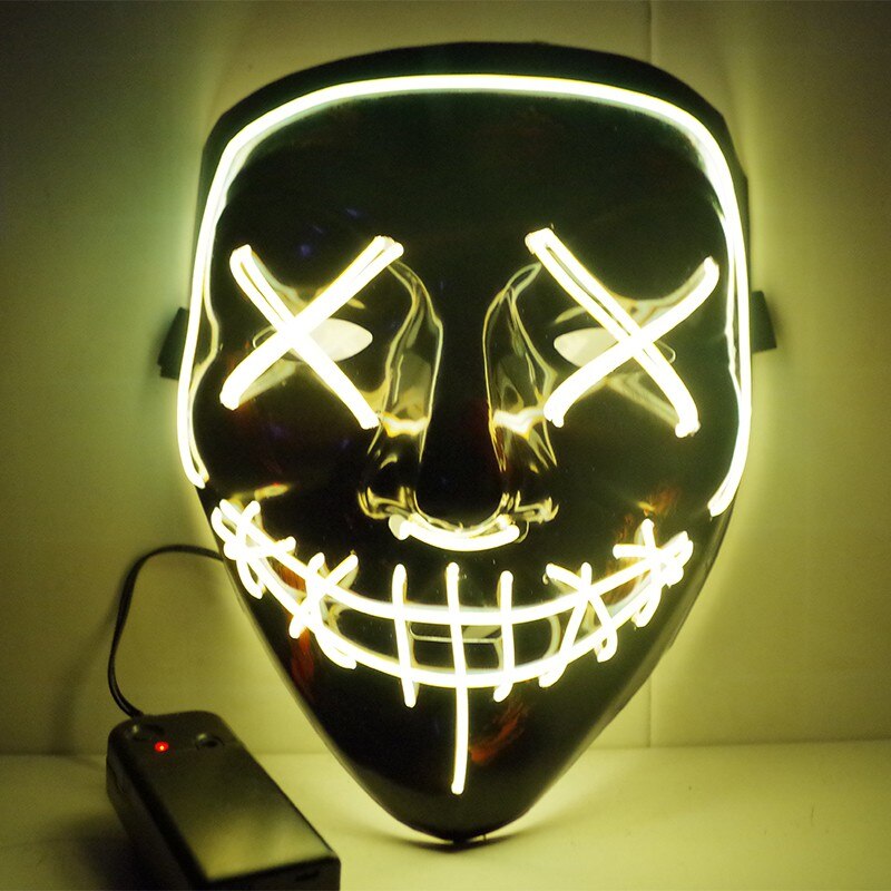 Masque d'halloween VIP LED masques de Purge: Yellow