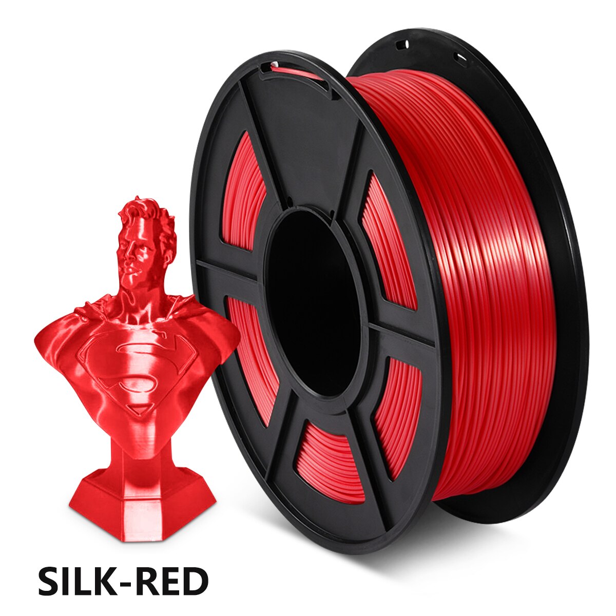 3D Printer Filament DIY SILK Filament Yellow SILK 1kg 2.2 lbs 1.75mm per roll for 3D printing Refills: SILK RED