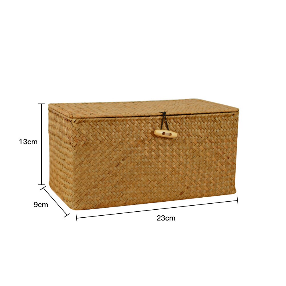 Multifunction Handmade Seagrass Woven Storage Box ... – Vicedeal