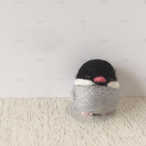 Cute Birds Wool Felt Craft DIY Non Finished Poked Set Handcraft Kit for Needle Material Pack: B