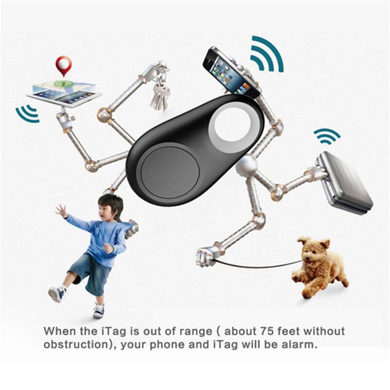 Mini smart etikett bluetooth 4.0 förlust tracker barn äldre väska plånbok husdjursnyckel gps lokaliseringslarm utan batteri
