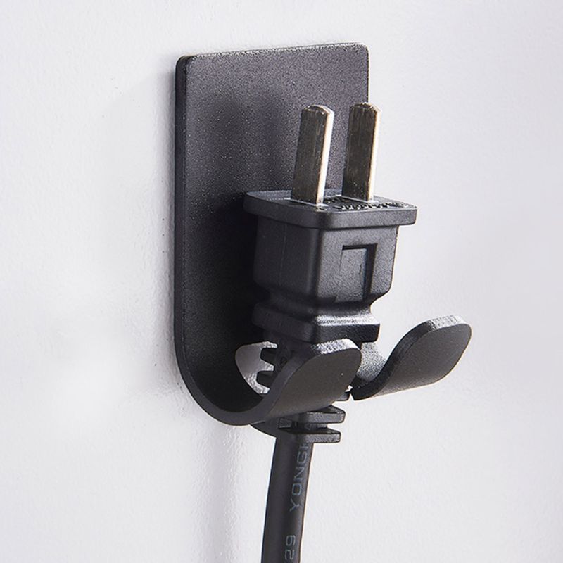 Roestvrij Metal Wall Mount Bracket Waterdicht Punch-Gratis Opslag Haak Hanger Voor Dyson Föhn Power Kabel Houder Organizer