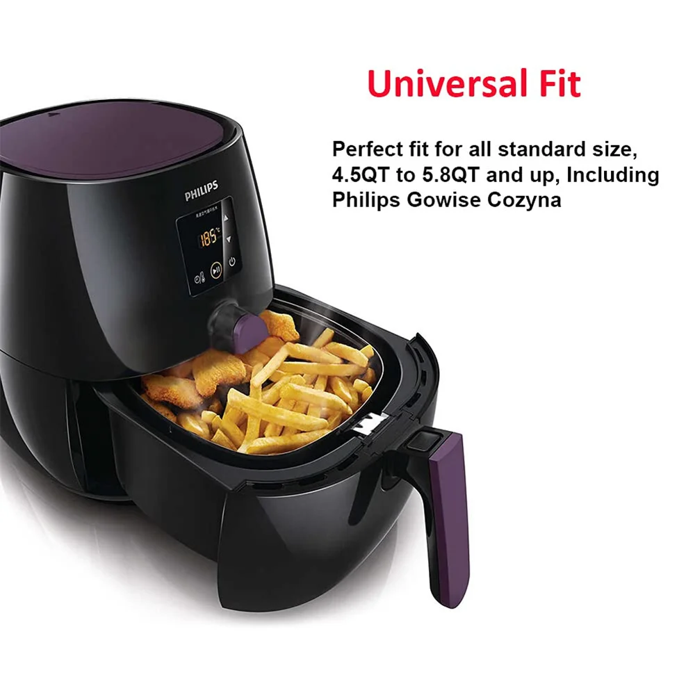 Dubbellaags rek Accessoires voor luchtfriteuses Stapelbare metalen houder Stapelbaar metalen houderrek met spies Keukengereedschap