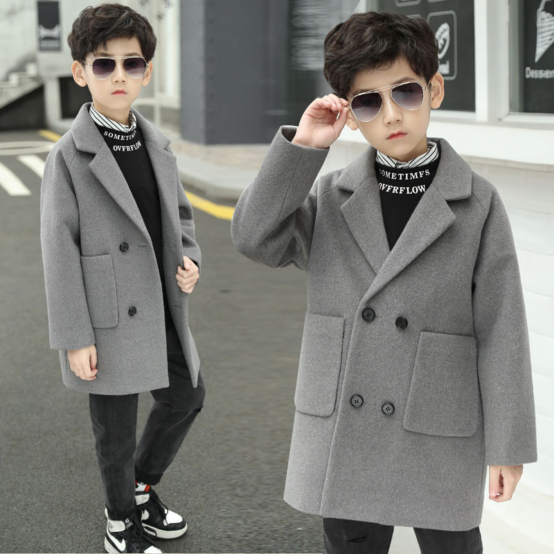 Chaqueta de lana para bebés, abrigo grueso y cálido, D226, otoño e invierno,
