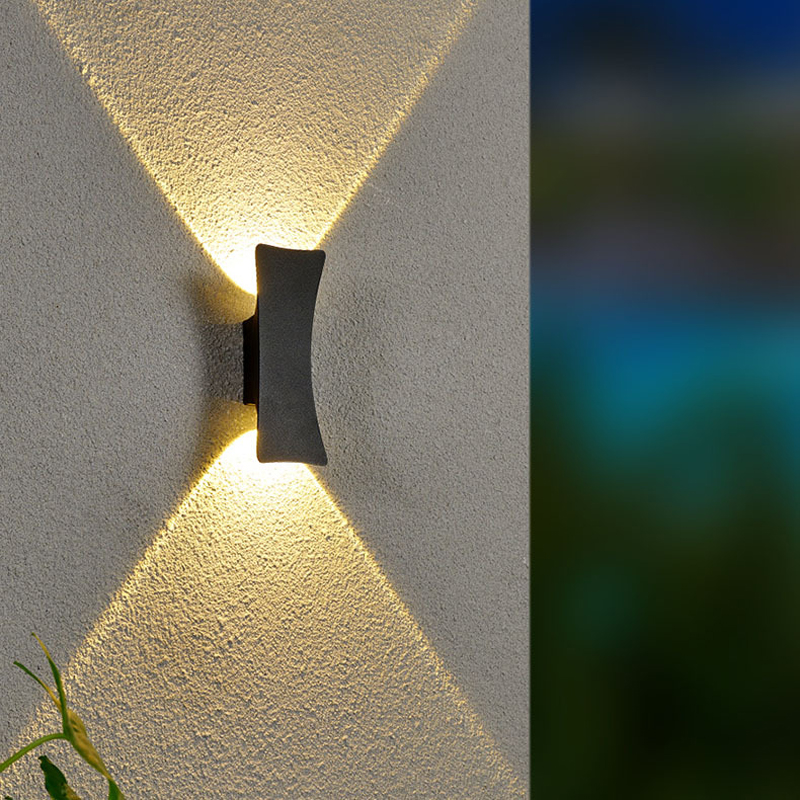 Utendørs vanntett 6w led vegglampe enkel stil hjeminnredning led gårdsplass port terrasse balkong hage veranda vegglampe  ac85-265v