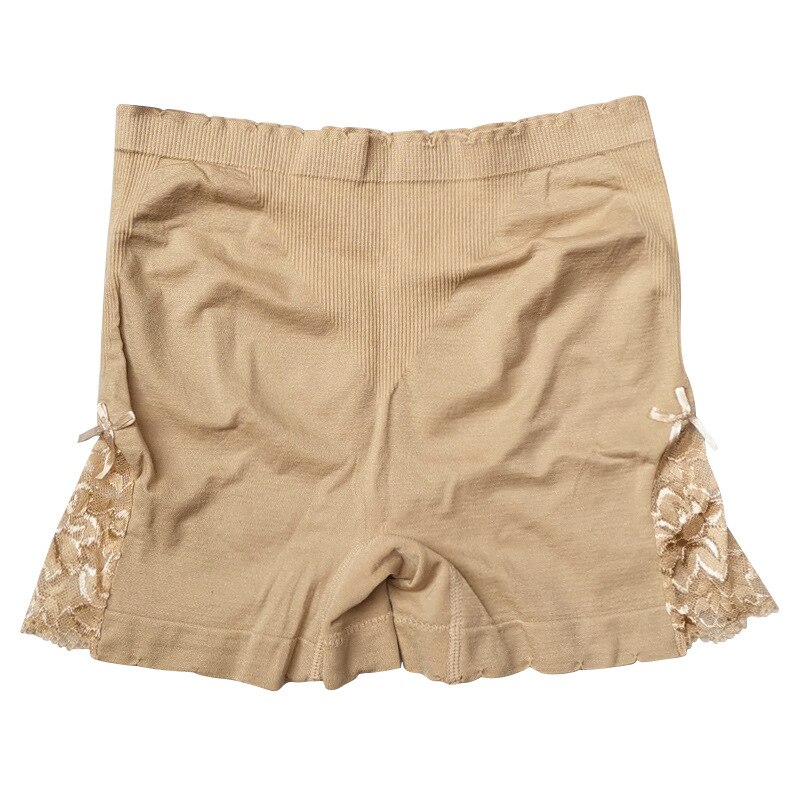 1 Pc Vrouwen Zomer Sexy Shorts Casual Polyester Spandex Veiligheid Shorts Vrouwen Slipje: Beige