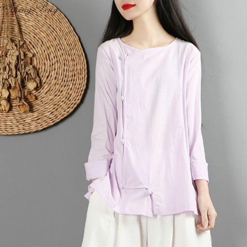 Traditionele chinese kleding voor dames, tops en blouses, shirt, oosterse vrouwelijke cheongsam, top, chinese kleding  v1471: 1
