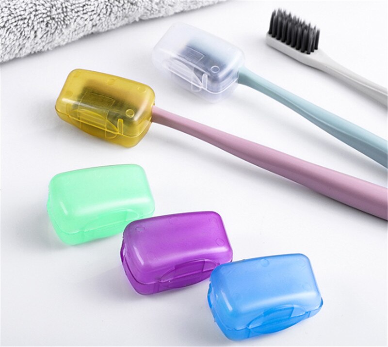 1Pc Plastic Toothbrush Case Cover Travel Hiking Camping Portable Brush Cap Protective Sleeve Toothbrush Holder Protect
