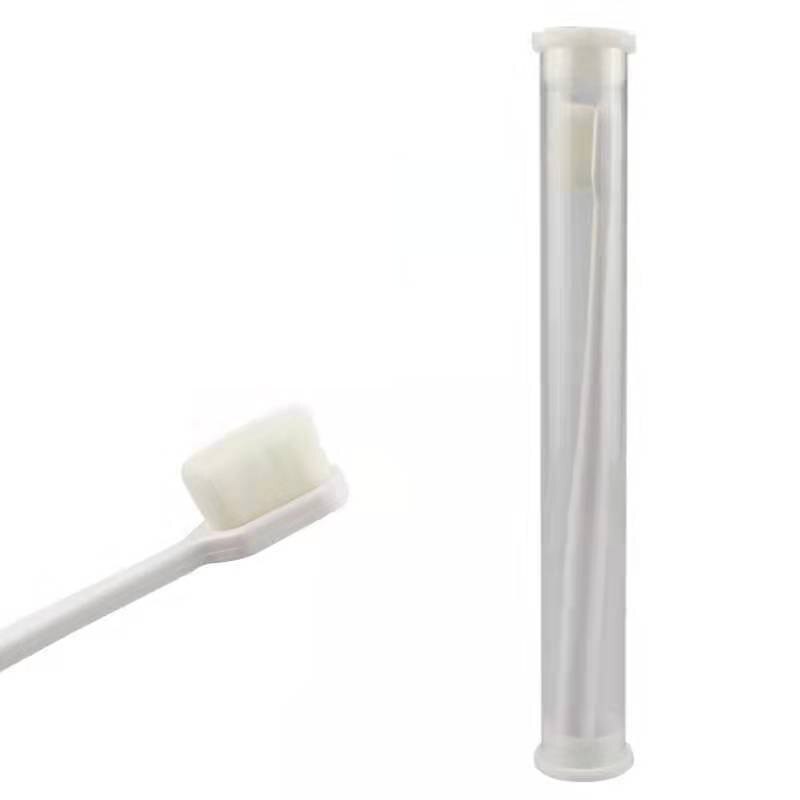 Brosse à dents Ultra fine Dense, en Fiber souple, à poils , Portable pour adultes et enfants, avec boîte: C