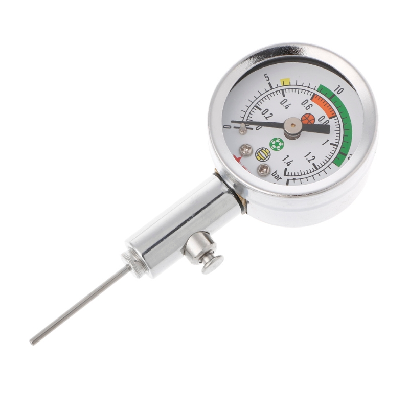 Manómetro de presión para balón de fútbol, reloj de aire, barómetros de fútbol, voleibol y baloncesto, 1 unidad