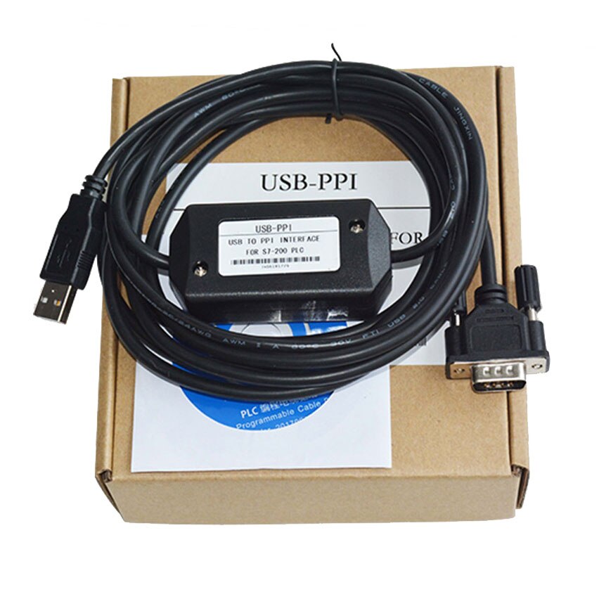Plc kabel usb-ppi plc programmeringskabel pc usb til  rs485 adapter til  s7-200 plc  s7 200 usb ppi kabel