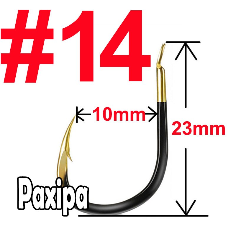 10 stuks vishaak van wolfraamstaal met weerhaak, karpervishaak, enkele cirkel, vishaak, zee-accessoires, uitrusting: 14