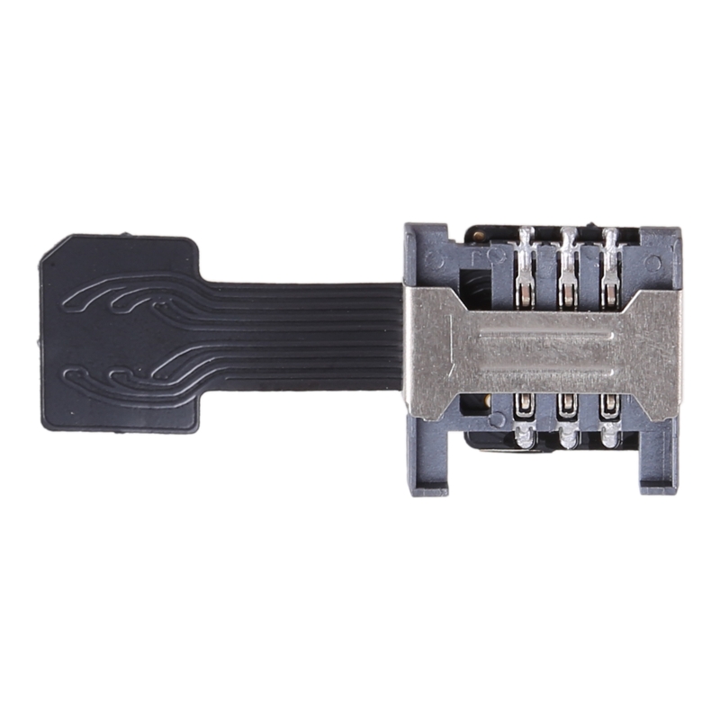 Hybride Dubbele Dubbele Sim-Kaart Micro-Adapter Voor Android Telefoon Extender Mic: Goud