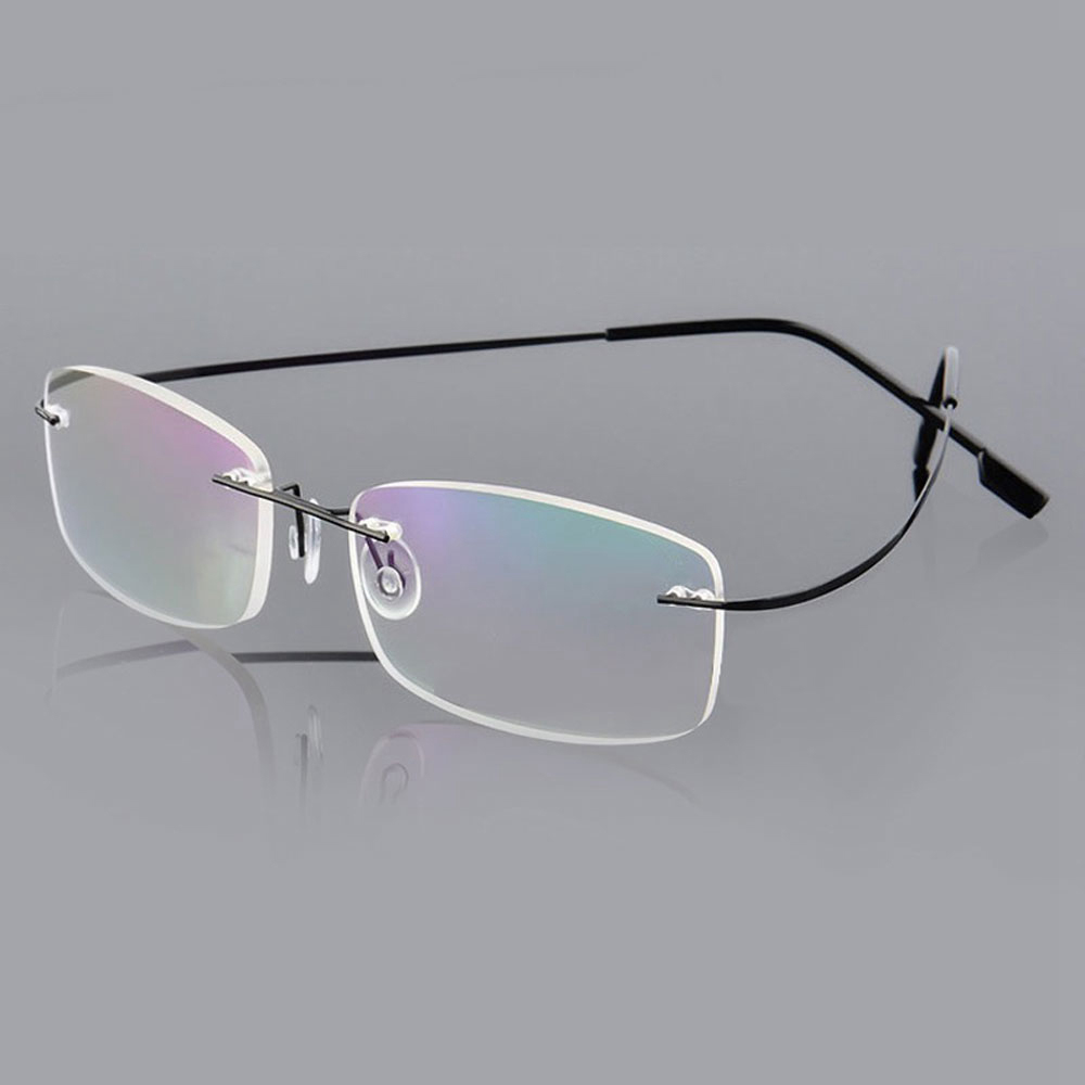 1PC Flexible Ultralight Reading Glasses Rimless Memory Titanium Eyeglasses Vision Care Presbyopic Eyewear Strength +1.0~+4.0