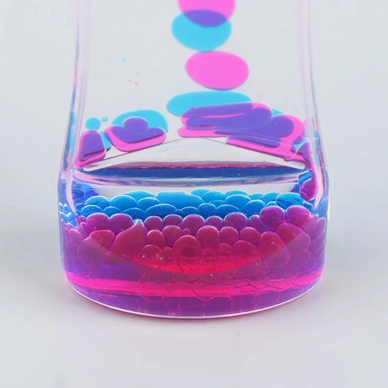 Liquid Motion Bubbler Timer Pack of Colorful Hourglass Liquid Bubbler Fidget Sensory Anxiety Autism Children Activity Calm Relax