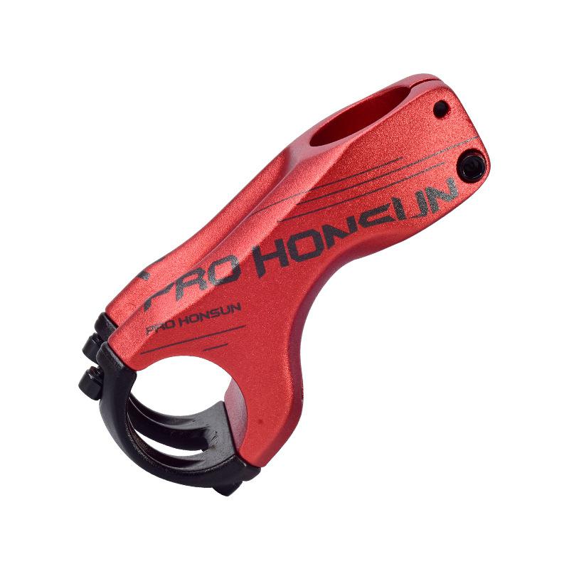 Attacco manubrio bici HONSUN pro negativo 17 gradi angolo MTB attacco manubrio bici parti 90mm attacco manubrio ad alta resistenza per XC sono montagna strada bicicletta: rosso 70MM