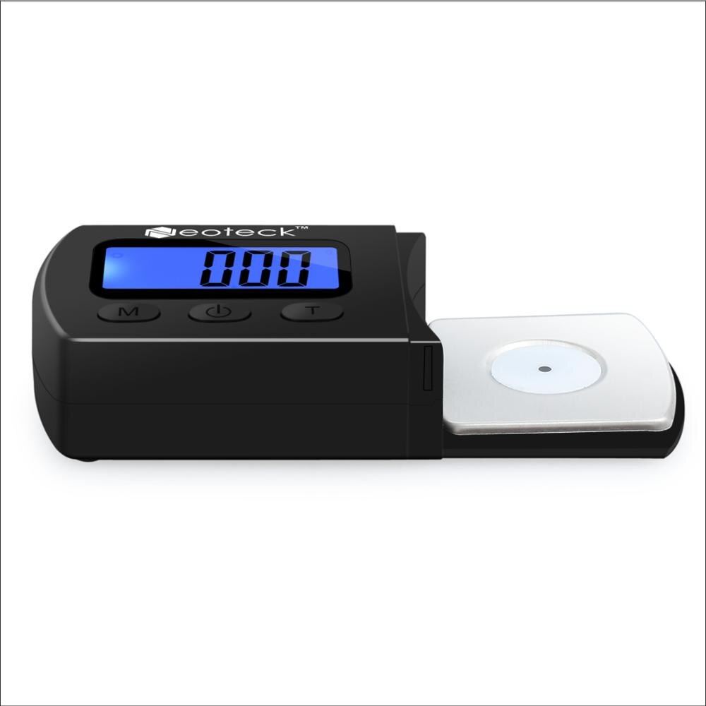 Neoteck Digitale Giradischi stilo Forza Bilancia tester del Calibro del tester per Braccio Cartuccia Phono 0.01g con Peso di Calibrazione Bilancia Calibro