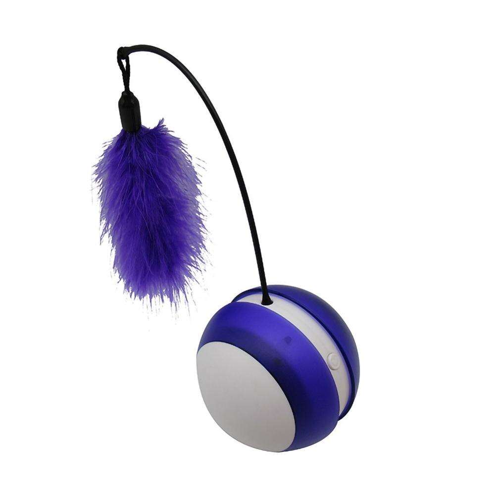 Kat Speelgoed Interactieve Automatische Rollende Bal Speelgoed Grappige Kat Speelgoed Tumbler Speelgoed Honden Katten Smart Led Flash Kat Speelgoed Elektrische speelgoed: purple