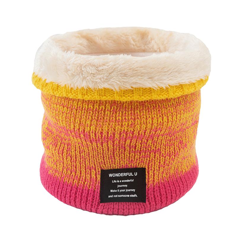 Unisex Breien Trui Sjaal Kraag Winter Gebreide Sjaal Vrouwen Mannen Dikke Warme Sjaals Alle-Match uitlaat: Licht Geel