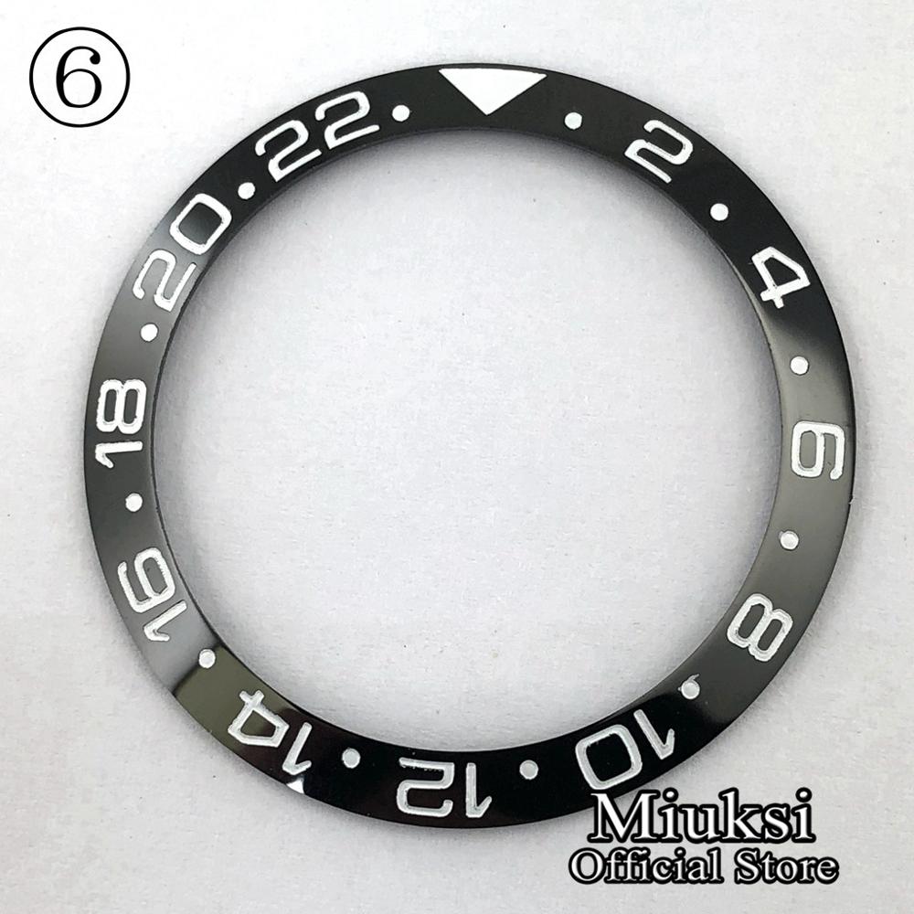 Miuksi ur dele 38mm keramik/titanium bezel indsats passer til 40mm urkasse: 6