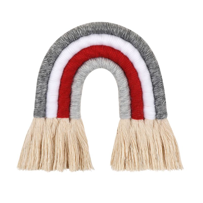 Bonitos adornos colgantes de cereza para pared, decoración de algodón de estilo nórdico para habitación de niños, dormitorio de bebé, decoración para en el hogar