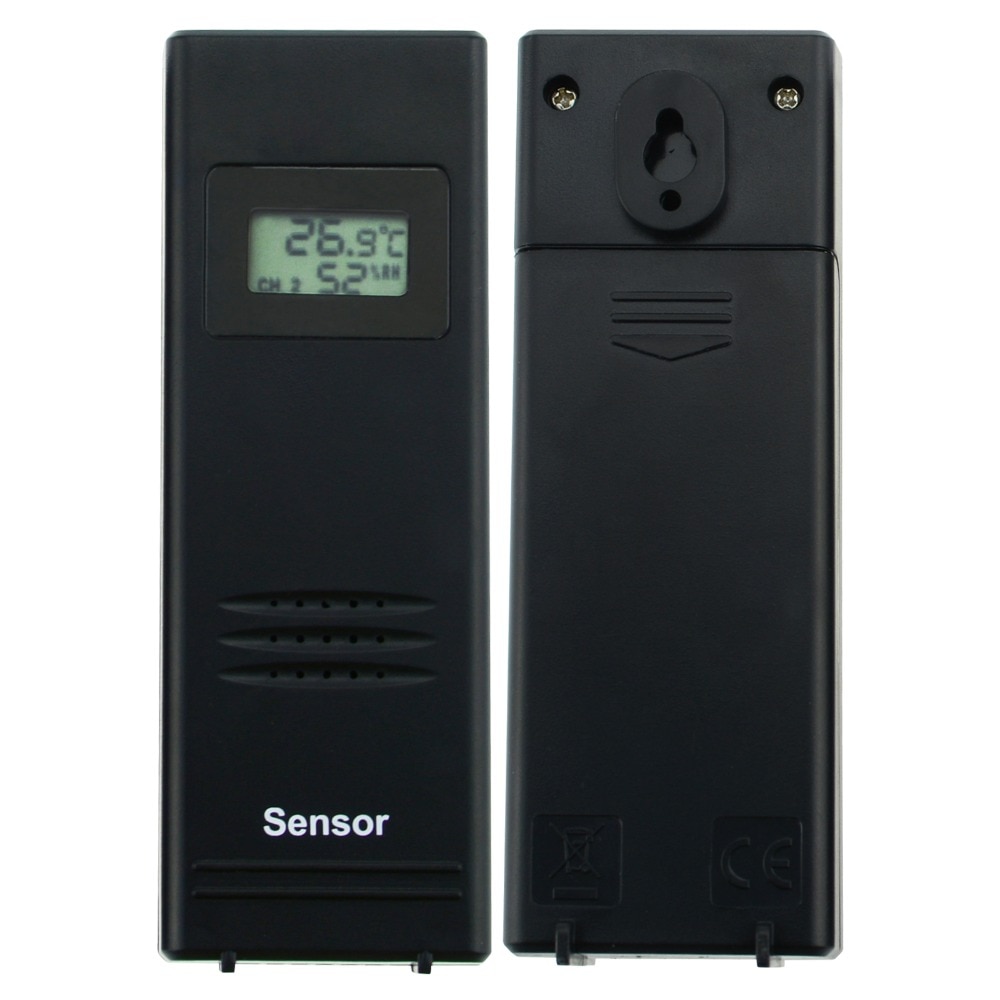 Wireless Weather Station 2 Remote Sensors Weather Forecast Moonphase Alarm Indoor Outdoor Temperature Humidity DCF RCC