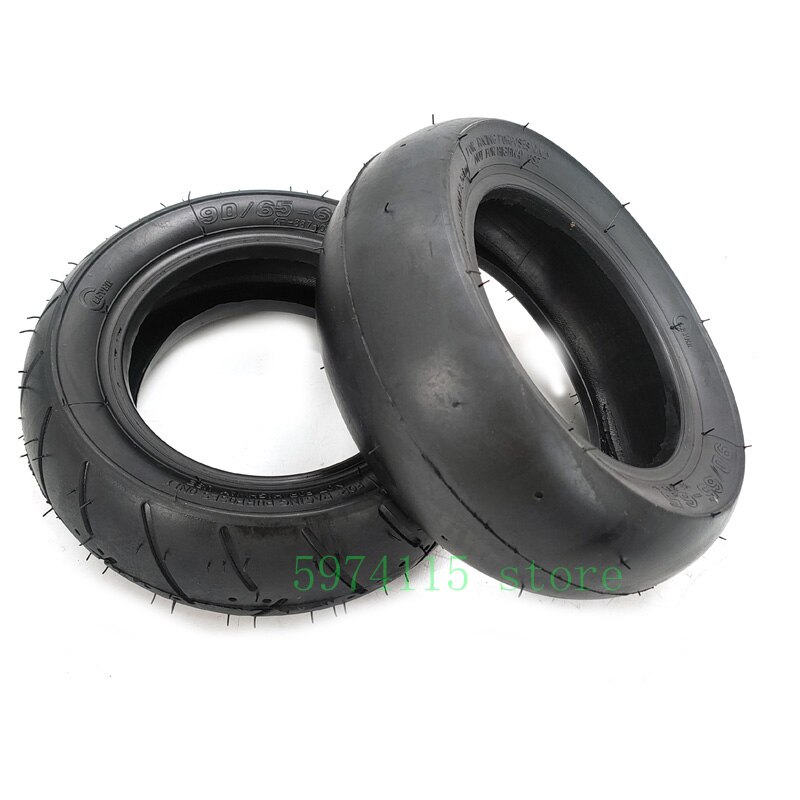 Slangeløst Dekk og Slangesett 90/65-6.5 - Vakuumdekk for Mini Pocket Bike / El-scooter